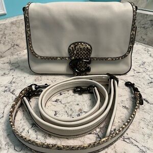 Coach Soft Tabby Chalk Snakeskin Exotic